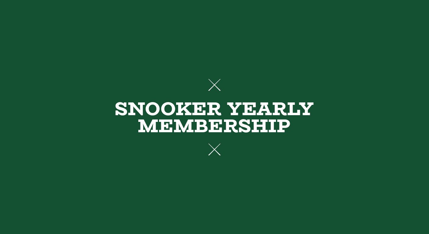 Snooker Yearly Membership